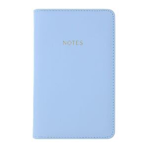Padded Blue Zip Notes Journal